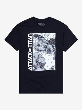 Attack On Titan Attack Titan VS Armor Titan T-Shirt Men’s XXL
